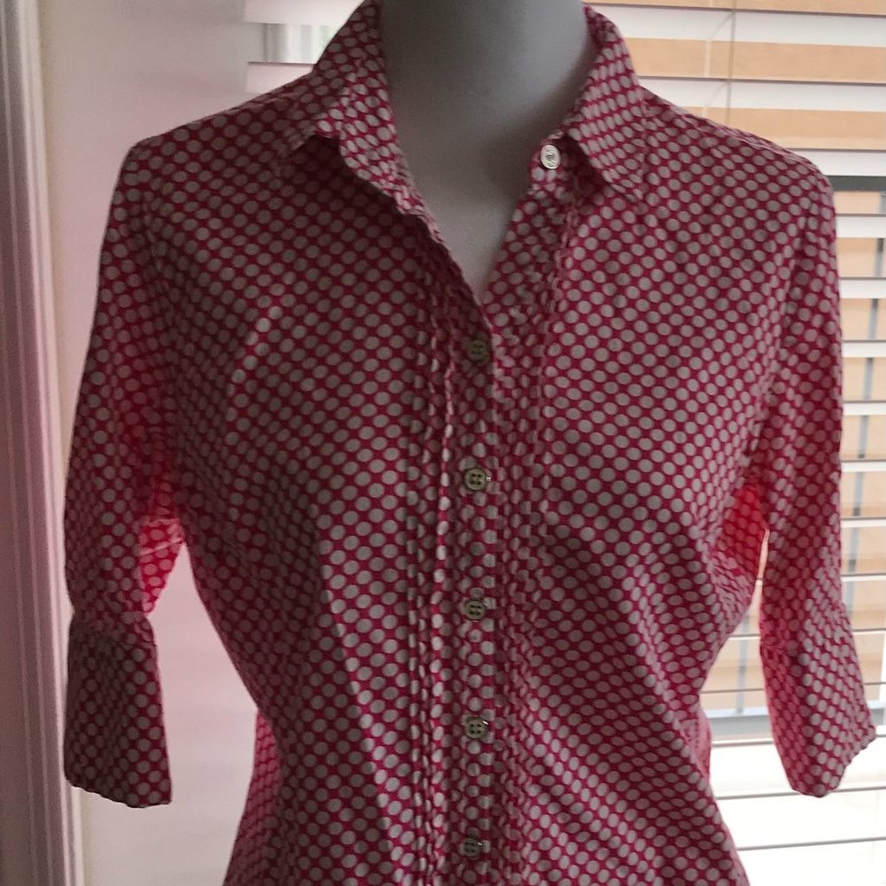 Pink Polka Dot Blouse